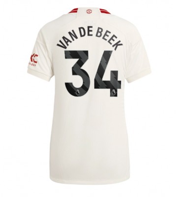 Manchester United Donny van de Beek #34 Replica Third Stadium Shirt for Women 2023-24 Short Sleeve